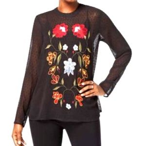 NWT Olivia & Grace Black Tunic top size M